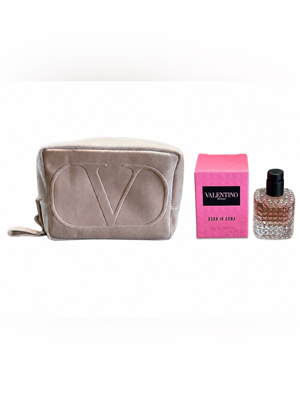 Valentino Donna Born in Roma Eau De Parfum & Cosmetic Bag-NEW